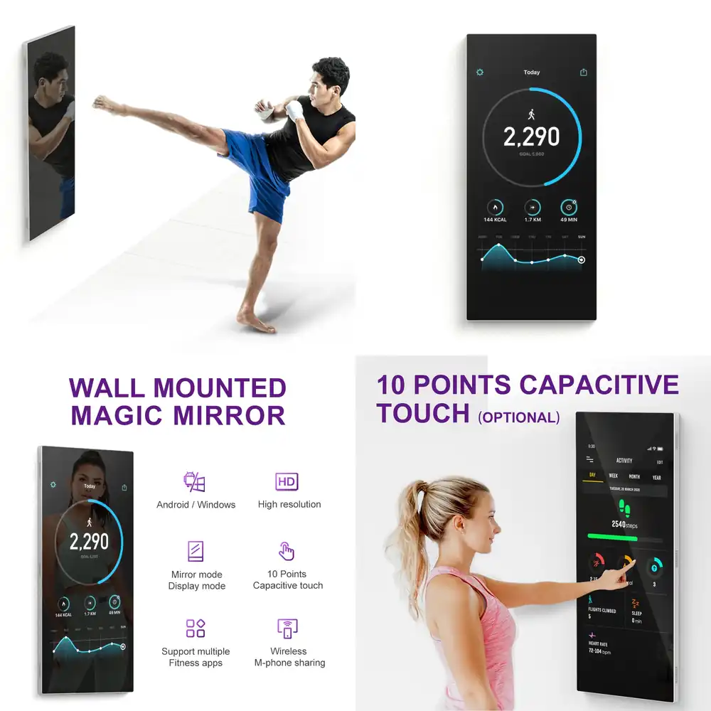 Yoga For Fitness App - Interaktywne lustro do montażu na ścianie